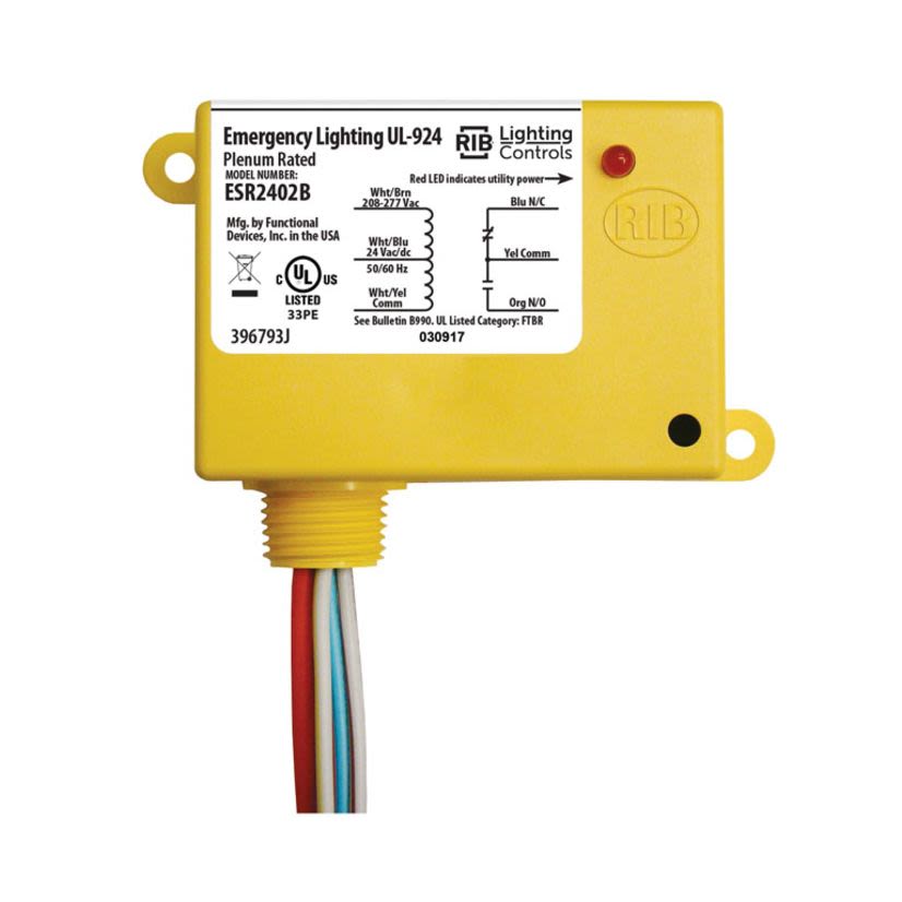Functional Devices ESR2402B UL924/20 AMP EMERGENCY BYPASS/SHUNT RELAY